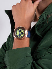  Shop Authentic Guess Empire Analog Quartz Lime Green Dial Blue Silicon Strap Watch for Men - GW0583G3 - Luxxuri