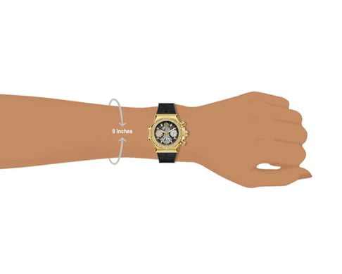  Shop Authentic Guess Fusion Chronograph Black Dial Black Leather Strap Watch For Women - GW0553L4 - Luxxuri