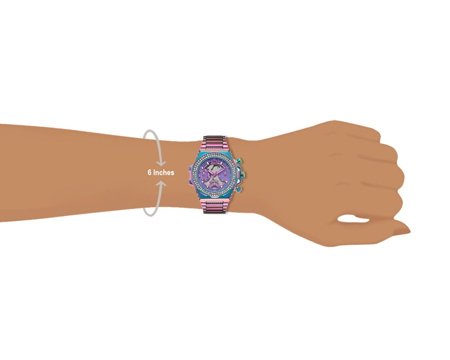  Shop Authentic Guess Fusion Chronograph Purple Dial Purple Steel Strap Watch for Women - GW0552L4 - Luxxuri