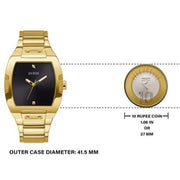  Shop Authentic Guess Phoenix Black Dial Gold Steel Strap Watch for Men - GW0387G2 - Luxxuri
