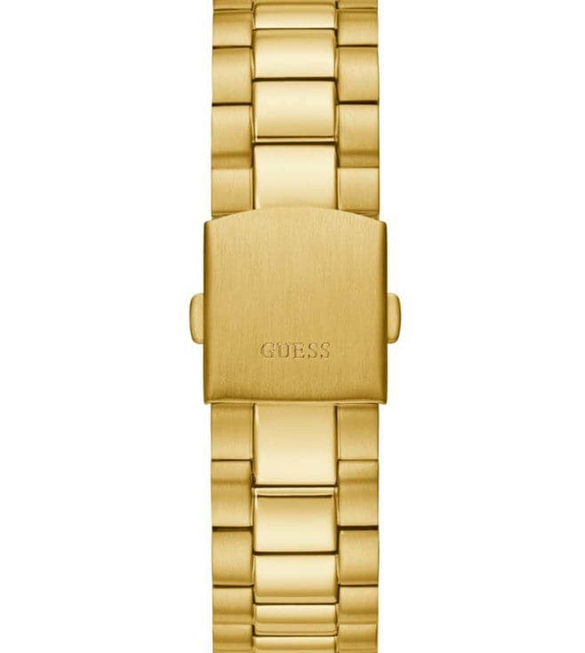 Shop Authentic Guess Connoisseur Analog Gold Dial Gold Steel Strap Watch For Men - GW0542G2 - Luxxuri