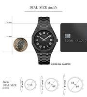  Shop Authentic Guess Asset Quartz Black Dial Black Steel Strap Watch For Men - GW0575G3 - Luxxuri