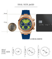 Shop Authentic Guess Empire Analog Quartz Lime Green Dial Blue Silicon Strap Watch for Men - GW0583G3 - Luxxuri