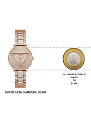  Shop Authentic Guess Trend Diamonds Rose Gold Dial Rose Gold Steel Strap Watch for Women - GW0512L3 - Luxxuri
