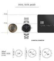  Shop Authentic Daniel Wellington Iconic Link Black Dial Silver Steel Strap Watch for Women - DW00100204 - Luxxuri