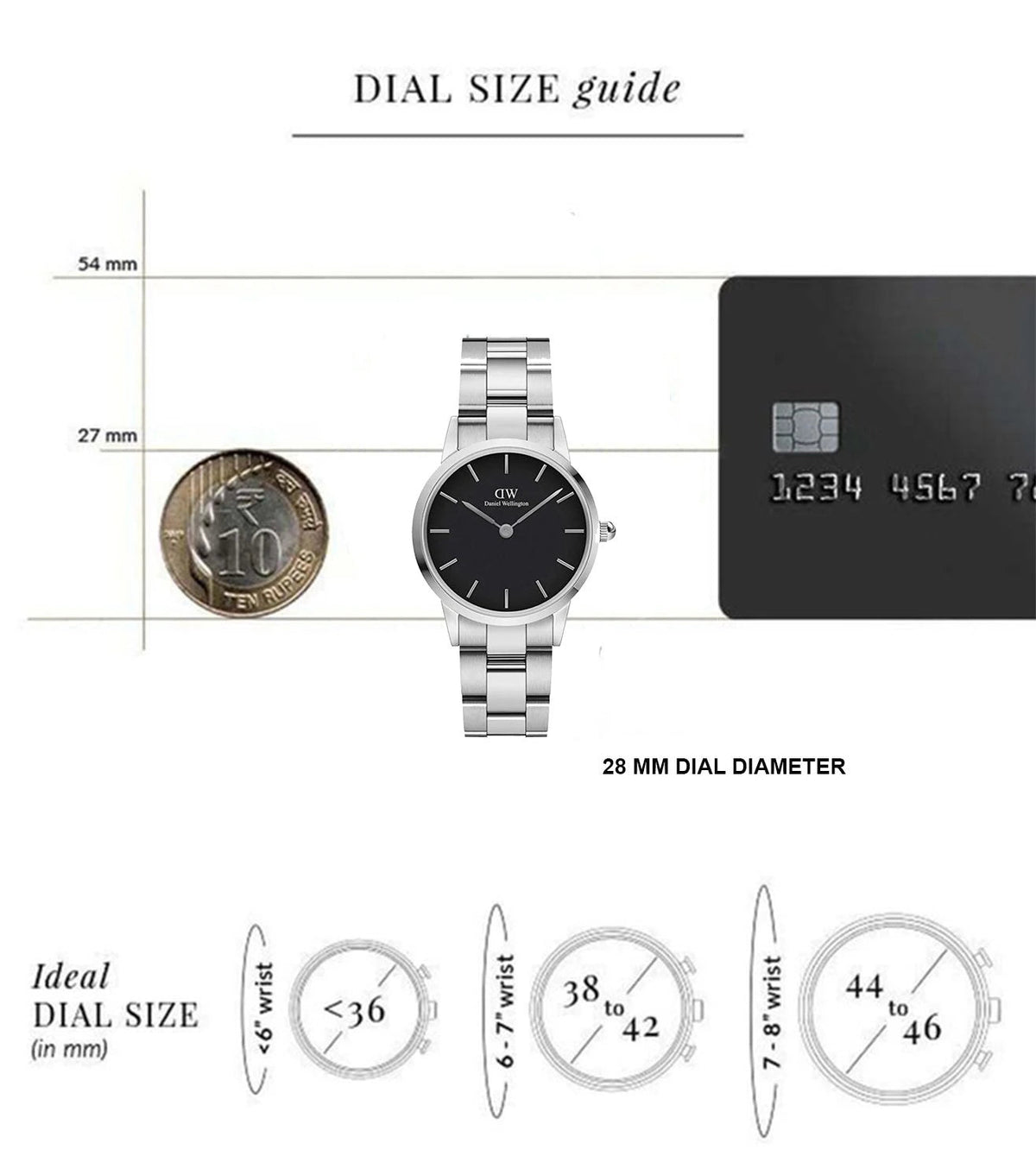 Shop Authentic Daniel Wellington Iconic Link Black Dial Silver Steel Strap Watch For Women - DW00100208 - Luxxuri