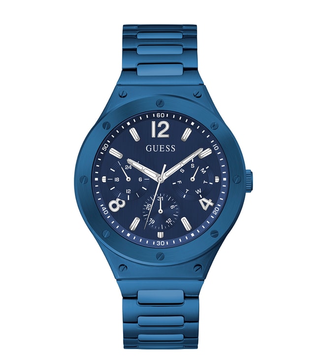  Shop Authentic Guess Scope Multifunction Blue Dial Blue Steel Strap Watch for Men - GW0454G4 - Luxxuri