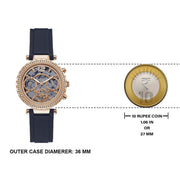  Shop Authentic Guess Solistice Diamonds Roe Gold Dial Black Rubber Strap Watch for Women - GW0484L2 - Luxxuri