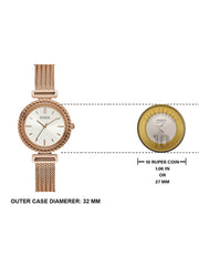  Shop Authentic Guess Monroe Silver Dial Rose Gold Steel Strap Watch For Women - W1152L3 - Luxxuri