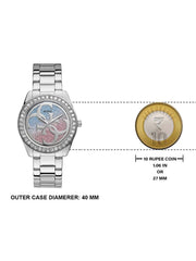  Shop Authentic Guess G Twist Diamonds Silver Dial Silver Steel Strap Watch For Women - W1201L1 - Luxxuri
