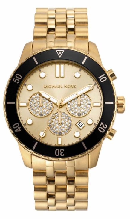  Shop Authentic Michael Kors Cunningham Chronograph Gold Dial Gold Steel Strap Watch For Men - MK8963 - Luxxuri