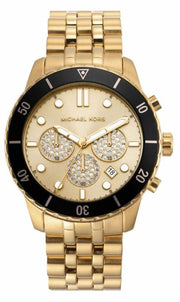  Shop Authentic Michael Kors Cunningham Chronograph Gold Dial Gold Steel Strap Watch For Men - MK8963 - Luxxuri