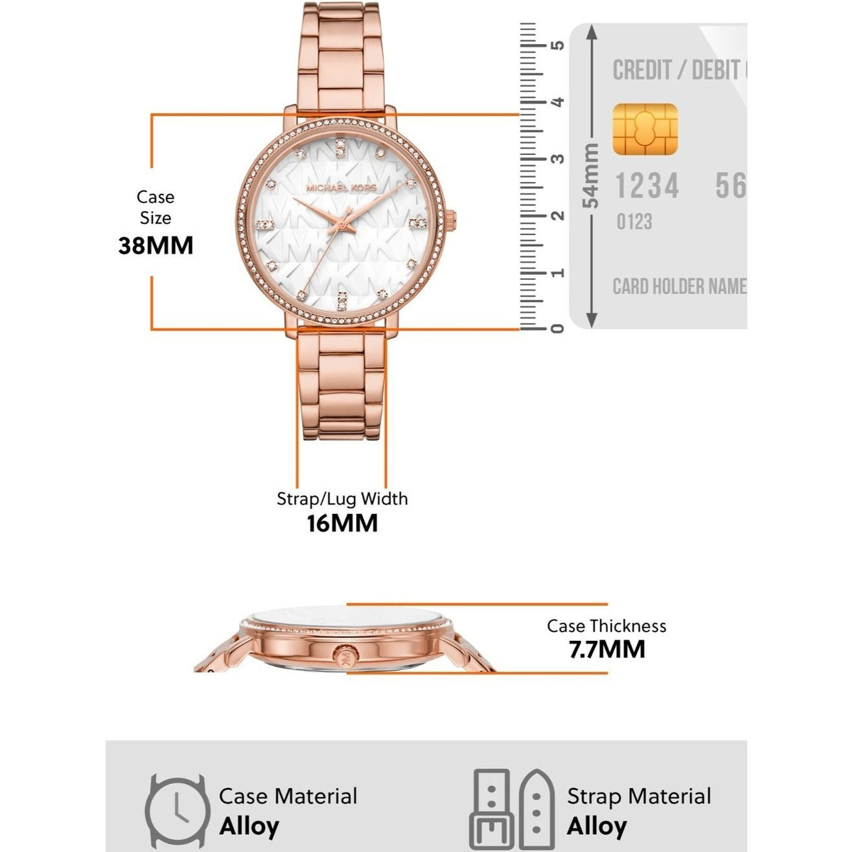  Shop Authentic Michael Kors Pyper Three-Hand White Dial Rose Gold Steel Strap Watch For Women - MK4594 - Luxxuri
