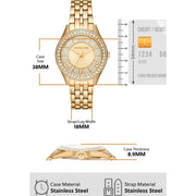  Shop Authentic Michael Kors Harlowe Three-Hand Quartz Gold Dial Gold Steel Strap Watch For Women - MK4709 - Luxxuri