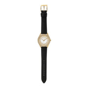  Shop Authentic Michael Kors Harlowe Analog White Dial Black Leather Strap Watch For Women - MK2988 - Luxxuri