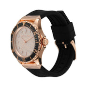  Shop Authentic Michael Kors Everest Analog Rose Gold Dial Black Silicone Strap Watch For Women - MK7358 - Luxxuri