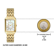  Shop Authentic Fossil Raquel Three Hand Mother of Pearl Dial Gold Steel Strap Watch For Women - ES5304 - Luxxuri