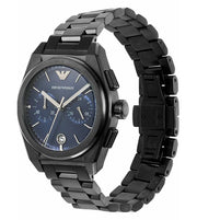  Shop Authentic Emporio Armani Analog Chronograph Blue Dial Silver Steel Strap Watch For Men - AR11561 - Luxxuri