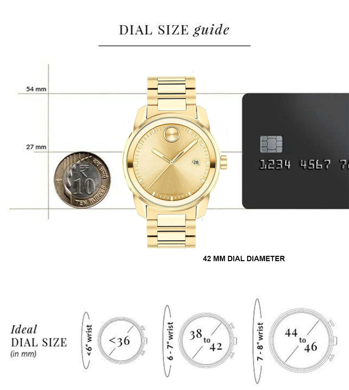 Shop Authentic Movado Bold Verso Gold Dial Gold Steel Strap Watch for Men - 3600861 - Luxxuri