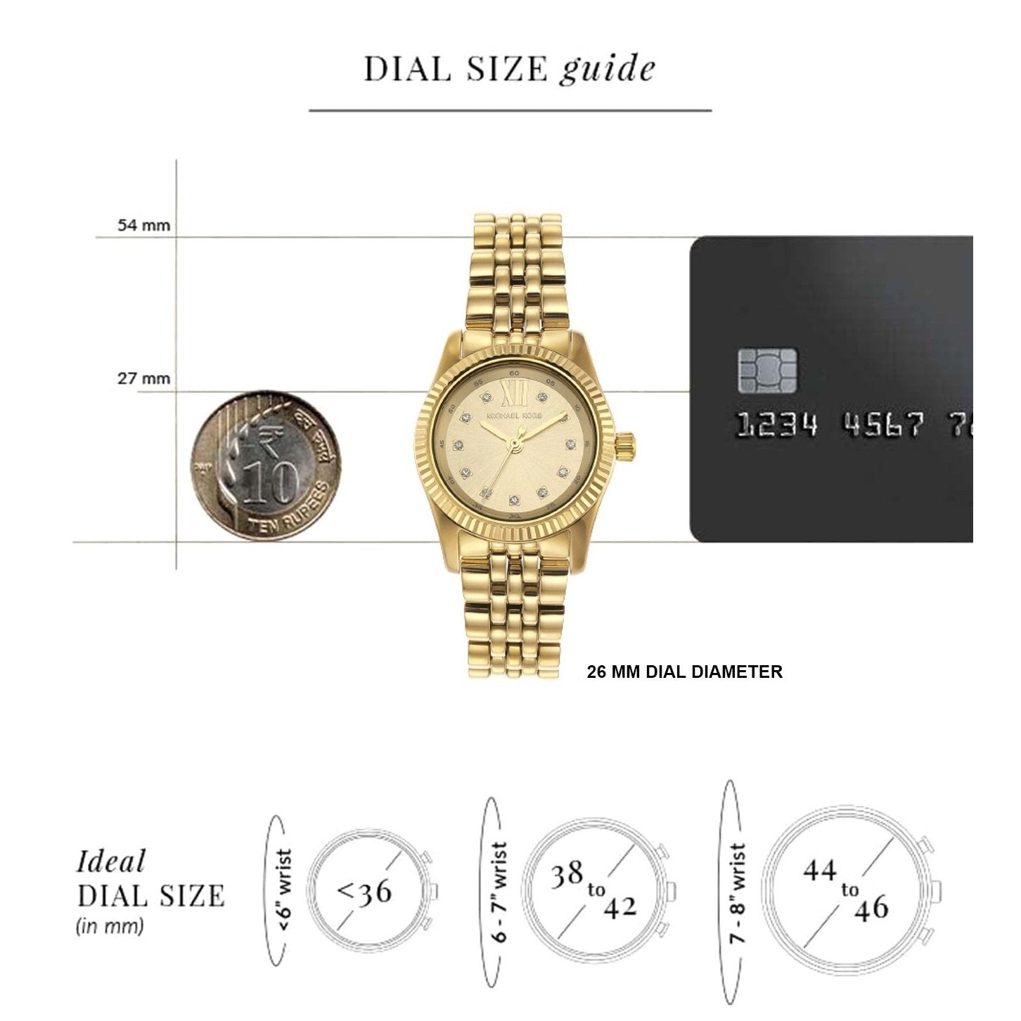  Shop Authentic Michael Kors Lexington Analog Gold Dial Gold Steel Strap Watch for Women - MK4741 - Luxxuri