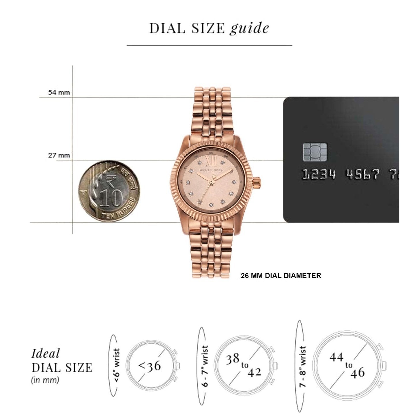  Shop Authentic Michael Kors Lexington Three Hand Rose Gold Dial Rose Gold Steel Strap Watch For Women - MK4739 - Luxxuri