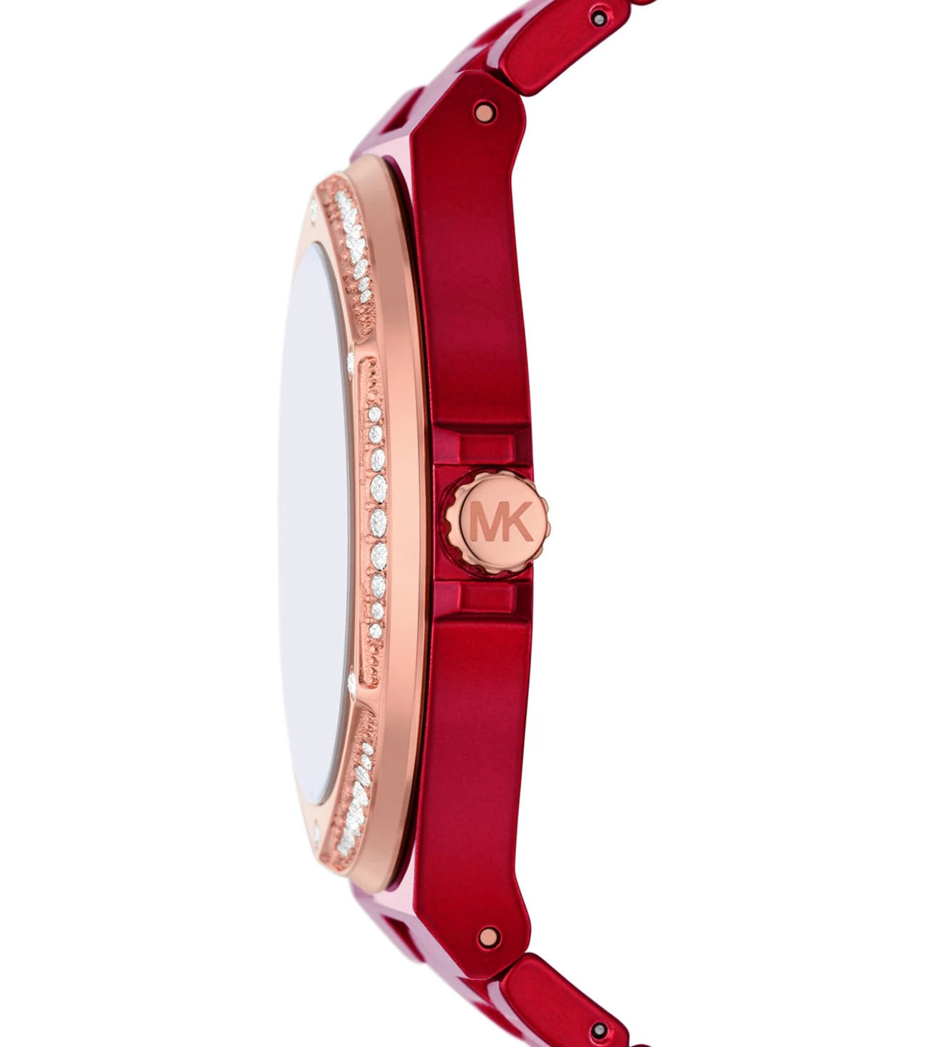  Shop Authentic Michael Kors Lennox Analog Crystals Red Dial Red Steel Strap Watch for Women - MK7455 - Luxxuri