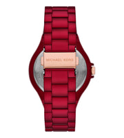  Shop Authentic Michael Kors Lennox Analog Crystals Red Dial Red Steel Strap Watch for Women - MK7455 - Luxxuri