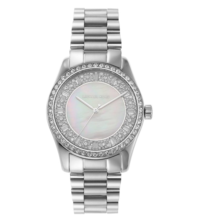  Shop Authentic Michael Kors Everest Three hand Silver Dial Silver Steel Strap Watch For Women - MK7403 - Luxxuri