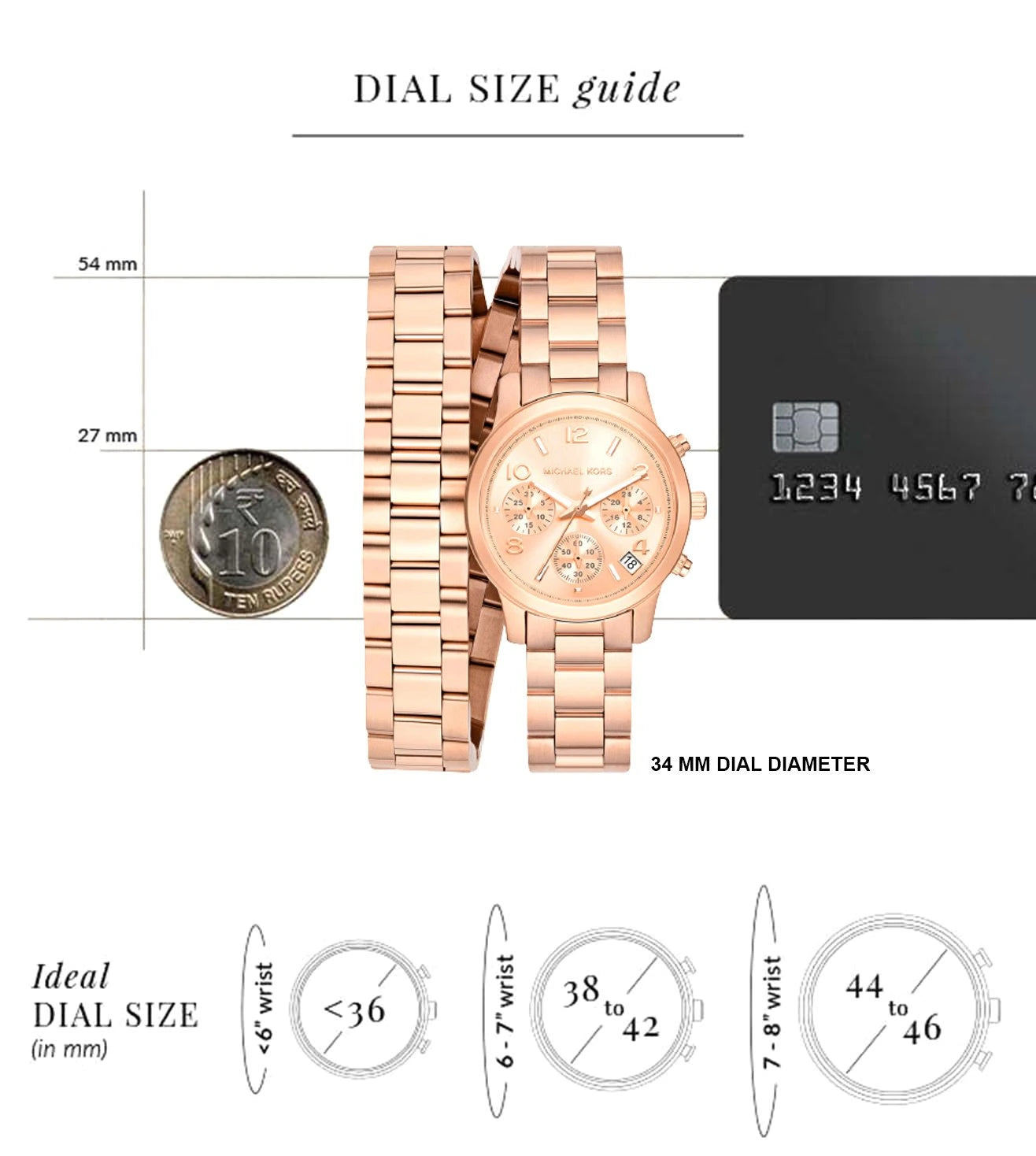  Shop Authentic Michael Kors Runway Chronograph Analog Rose Gold Dial Rose Gold Steel Strap Watch for Women - MK7453 - Luxxuri