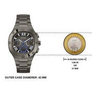  Shop Authentic Guess Headliner Quartz Black Dial Grey Steel Strap Watch For Men - GW0572G5 - Luxxuri
