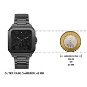  Shop Authentic Guess Integrity Analog Black Dial Black Steel Strap Watch for Men - GW0631G2 - Luxxuri