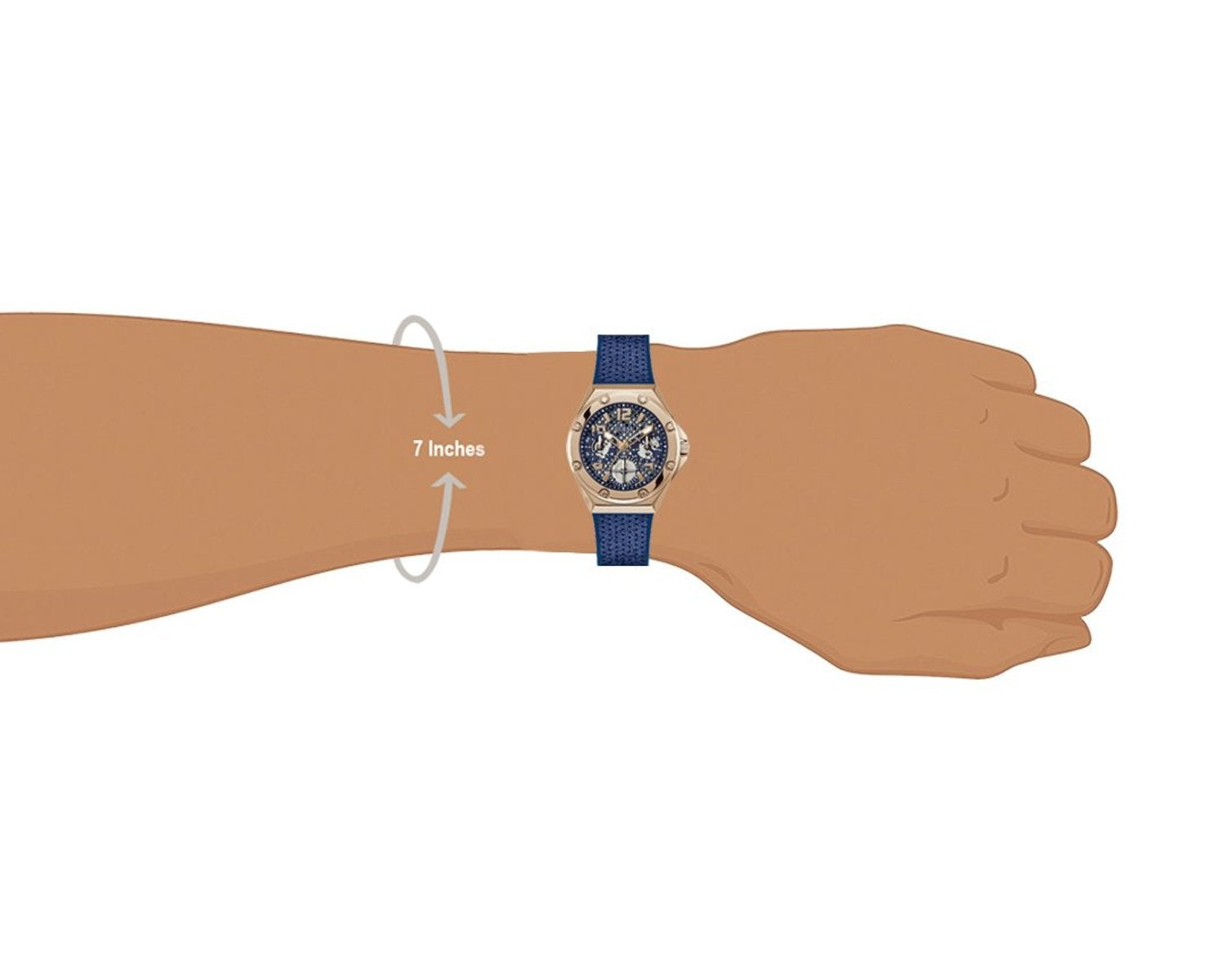  Shop Authentic Guess Asteria Multifunction Blue Dial Blue Rubber Strap Watch For Women - GW0620L3 - Luxxuri