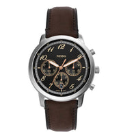  Shop Authentic Fossil Neutra Chronograph Black Dial Brown Leather Strap Watch for Men - FS6024 - Luxxuri