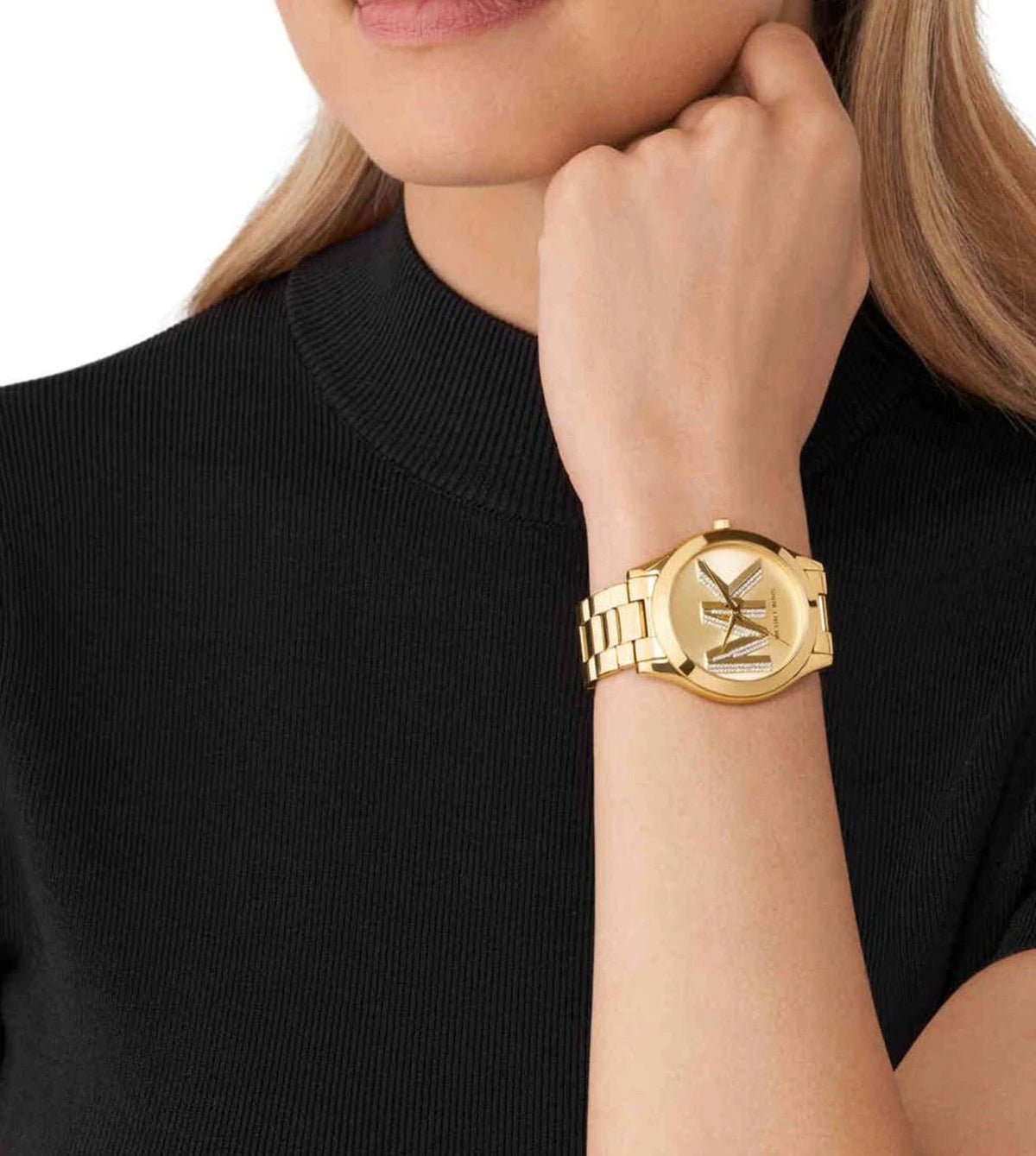  Shop Authentic Michael Kors Runway Gold Dial Gold Steel Strap Watch For Women - MK4732 - Luxxuri