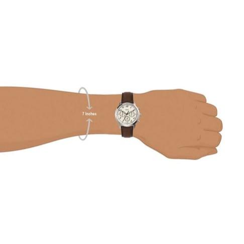  Shop Authentic Fossil Neutra Chronograph White Dial Brown Leather Strap Watch for Men - FS6022 - Luxxuri