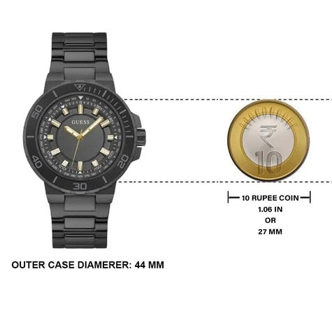  Shop Authentic Guess Track Black Dial Black Steel Strap Watch for Men - GW0426G3 - Luxxuri