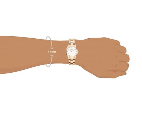  Shop Authentic Daniel Wellington Iconic Link White Dial Rose Gold Steel Strap Watch for Women - DW00100213 - Luxxuri