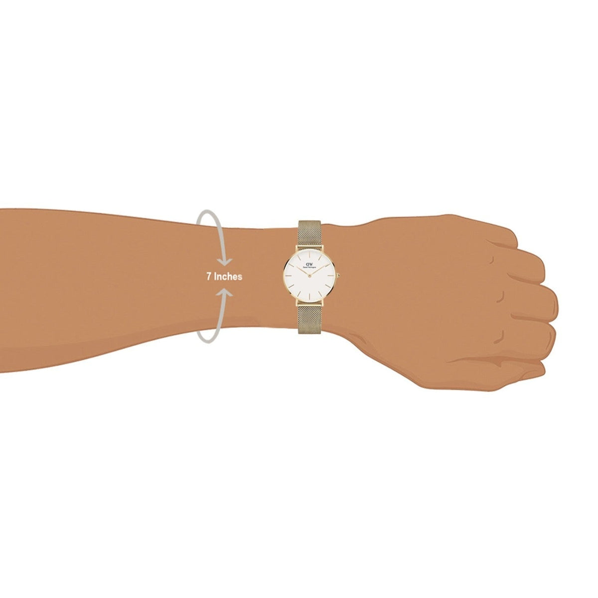  Shop Authentic Daniel Wellington Classic Petite White Dial Gold Mesh Bracelet Watch For Women - DW00100348 - Luxxuri