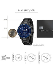  Shop Authentic Maserati Competizione Chronograph Blue Dial Black Steel Strap Watch For Men - R8873600005 - Luxxuri