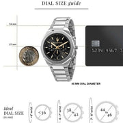  Shop Authentic Maserati Stile Chronograph Black Dial Silver Steel Strap Watch For Men - R8873642010 - Luxxuri