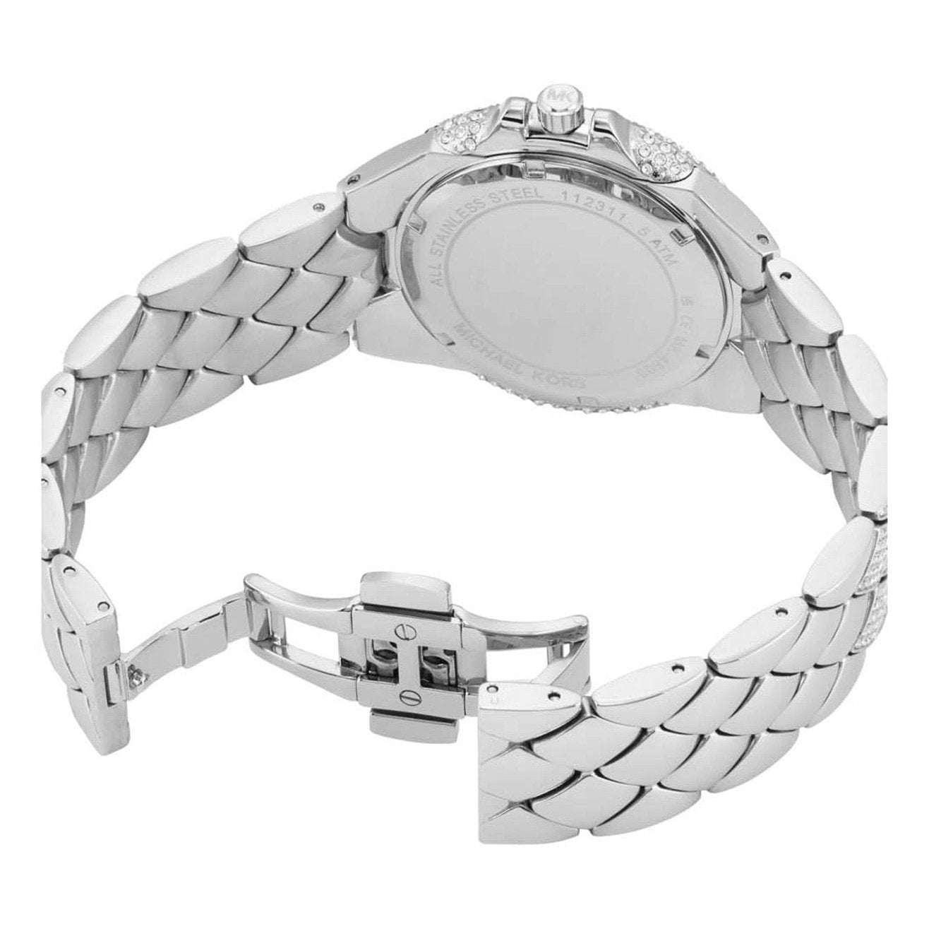  Shop Authentic Michael Kors Camille Three-Hand Crystals Silver Dial Silver Steel Strap Watch for Women - MK4803 - Luxxuri