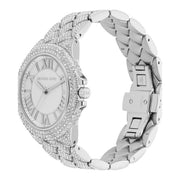  Shop Authentic Michael Kors Camille Three-Hand Crystals Silver Dial Silver Steel Strap Watch for Women - MK4803 - Luxxuri