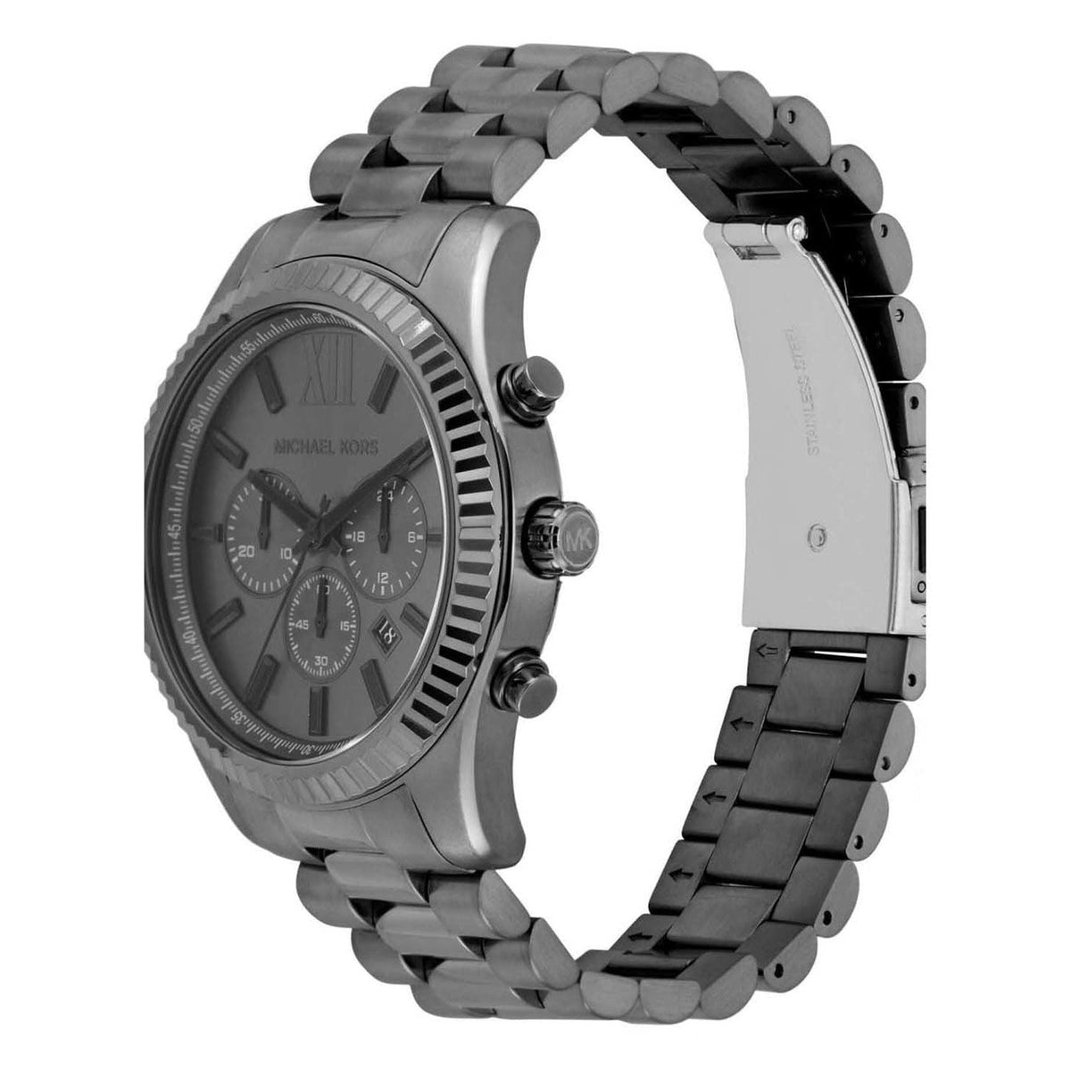  Shop Authentic Michael Kors Lexington Chronograph Black Dial Black Steel Strap Watch for Men - MK9154 - Luxxuri