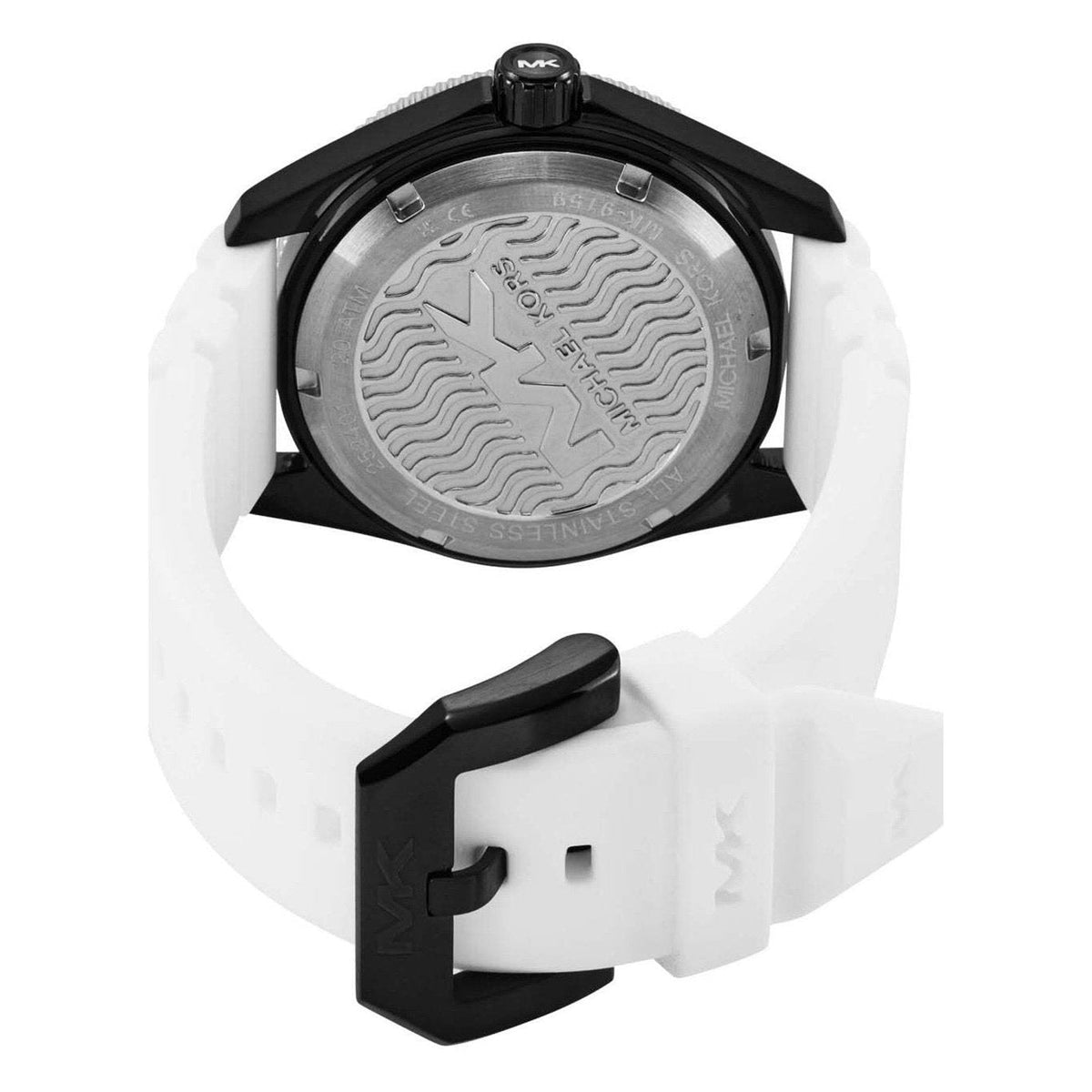  Shop Authentic Michael Kors Maritime Analog White Dial White Silicone Strap Watch for Men - MK9159 - Luxxuri