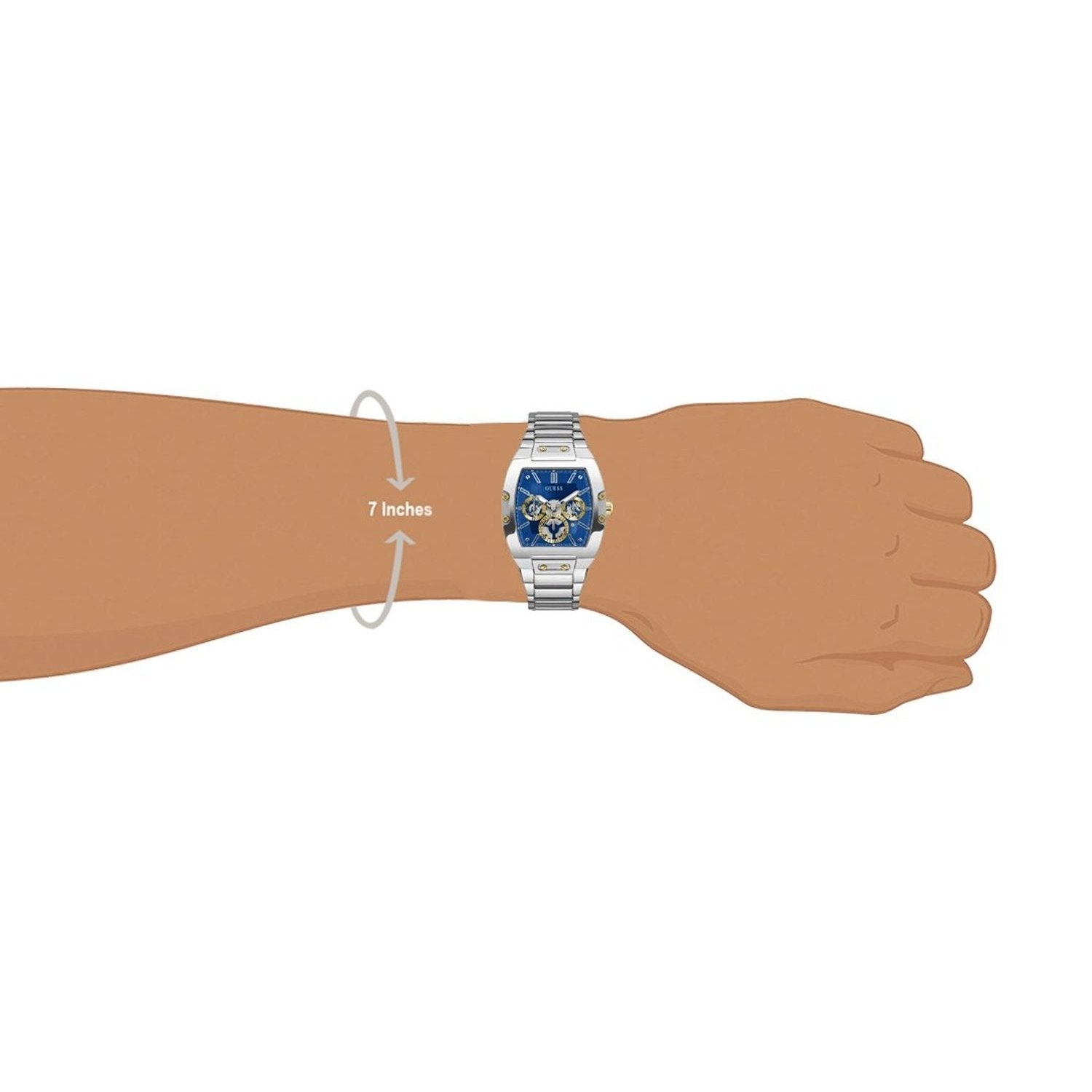 Shop Authentic Guess Phoenix Multifunction Blue Dial Silver Steel Strap Watch For Men - GW0456G5 - Luxxuri