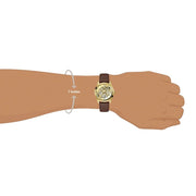  Shop Authentic Guess Multifunction Chronograph Gold Dial Brown Leather Strap Watch For Men - GW0389G5 - Luxxuri