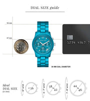  Shop Authentic Michael Kors Runway Limited Edition Blue Dial Blue Steel Strap Watch for Women - MK7479LE - Luxxuri
