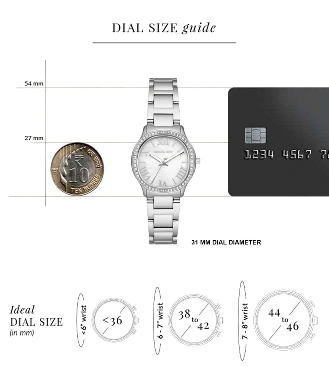  Shop Authentic Michael Kors Sage Three-Hand Mother of Pearl White Dial Silver Steel Strap Watch for Women - MK4824 - Luxxuri