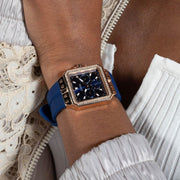  Shop Authentic Guess Libra Crystals Blue Dial Blue Silicone Strap Watch For Women - GW0618L2 - Luxxuri