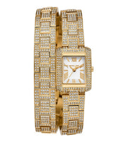  Shop Authentic Michael Kors Emery Analog Crystals White Dial Gold Steel Strap Watch for Women - MK4835 - Luxxuri